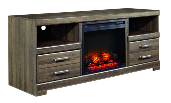 Picture of Frantin Large TV Stand with Fireplace
