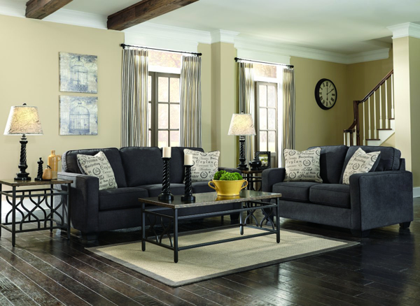 Alenya Charcoal 2 Piece Living Room Set