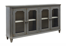 Picture of Mirimyn 68" Antique Gray Door Accent Cabinet