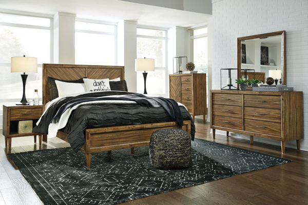 Broshtan 6 Piece King Panel Bedroom Set
