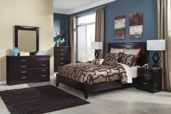 Picture of Zanbury 6-Piece Queen Panel Bedroom Set