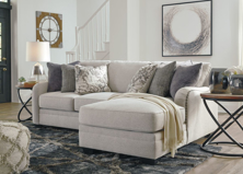 Picture of Dellara Chalk 2-Piece Right Arm Facing Sectional