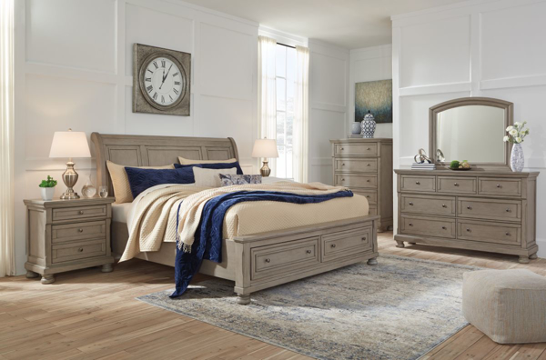 Picture of Lettner 6-Piece Queen Sleigh Bedroom Set