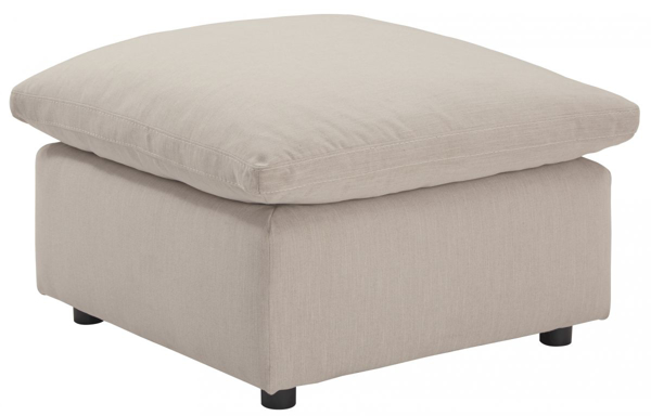 Picture of Savesto Ivory Oversized Accent Ottoman