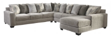 Picture of Ardsley Pewter 4-Piece Right Arm Facing Sectional