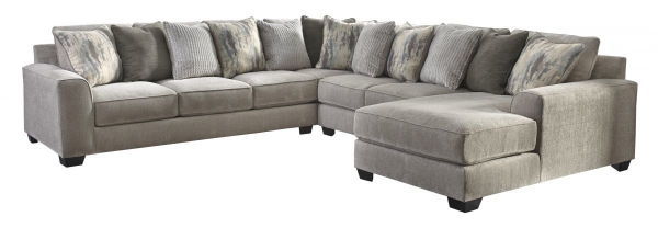 Picture of Ardsley Pewter 4-Piece Right Arm Facing Sectional