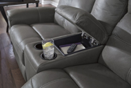 Picture of Jesolo Gray Reclining Loveseat with Console