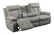 Picture of Mitchiner Fog Reclining Sofa With Drop Down Table