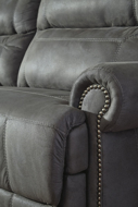 Picture of Austere Gray Reclining Power Loveseat with Console