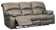 Picture of Dunwell Driftwood Power Reclining Sofa With Adjusable Headrest