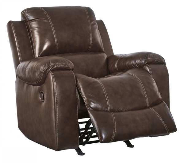 Picture of Rackingburg Mahogany Leather Rocker Recliner