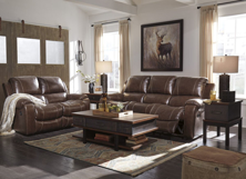 Picture of Rackingburg Mahogany 2-Piece Leather Reclining Living Room Set