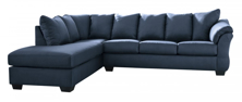 Picture of Darcy Blue 2-Piece Left Arm Facing Sectional