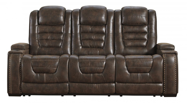 Picture of Game Zone Bark Power Reclining Sofa With Adjustable Headrest