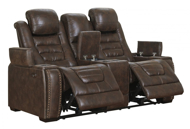 Picture of Game Zone Bark Power Reclining Loveseat With Adjustable Headrest