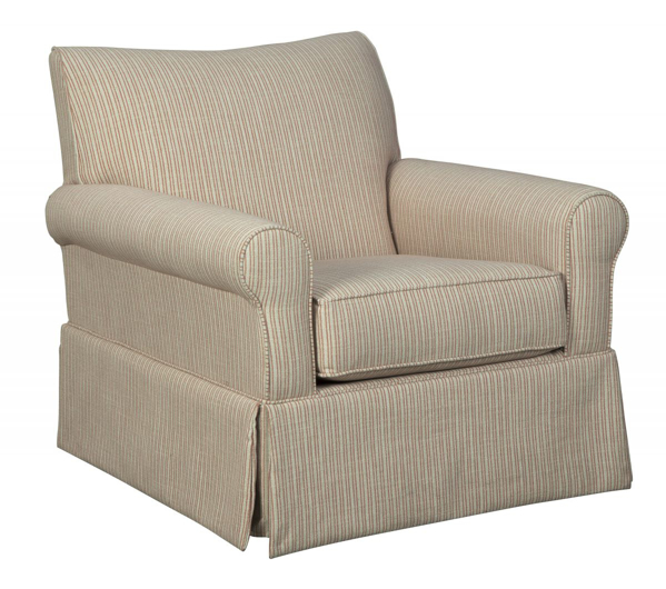 Picture of Almanza Cinnamon Swivel Glider Accent Chair