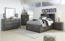 Picture of Caitbrook 6-Piece Youth Full Storage Bedroom Set