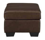 Picture of Morelos Leather Chocolate Ottoman