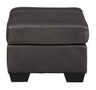 Picture of Morelos Leather Gray Ottoman