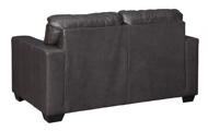 Picture of Morelos Leather Gray Loveseat