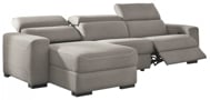 Picture of Mabton Gray Left Arm Facing Power Reclining Sectional