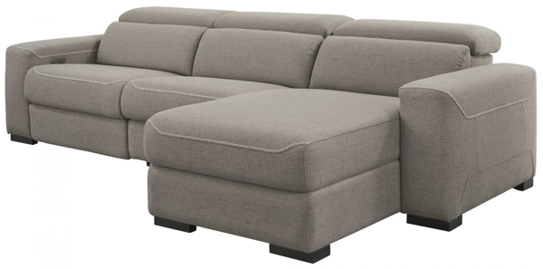 Picture of Mabton Gray Right Arm Facing Power Reclining Sectional