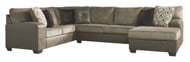 Picture of Abalone Chocolate 3-Piece Right Arm Facin Sectional