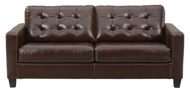 Picture of Altonbury Walnut Leather Queen Sofa Sleeper