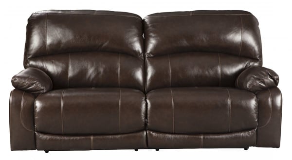Picture of Hallstrung Chocolate Leather Power Reclining Sofa