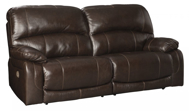 Picture of Hallstrung Chocolate Leather Power Reclining Sofa