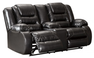 Picture of Vacherie Black Reclining Loveseat