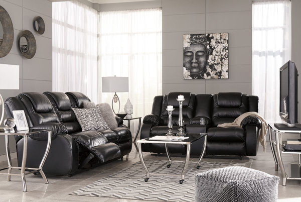 Picture of Vacherie Black 2-Piece Living Room Set