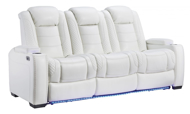 Picture of Party Time Power Sofa With Adjustable Headrest-White