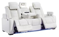 Picture of Party Time Power Sofa With Adjustable Headrest-White