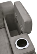 Picture of The Man-Den Gray Power Recliner With Adjustable Headrest