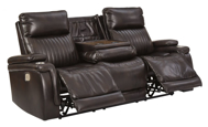 Picture of Team Time Power Reclining Sofa With Adjustable Headrest