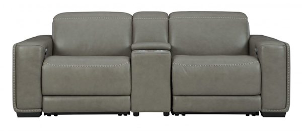 Picture of Correze Power Reclining Loveseat With Console