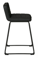 Picture of Nerison Black 24" Upholstered Barstool