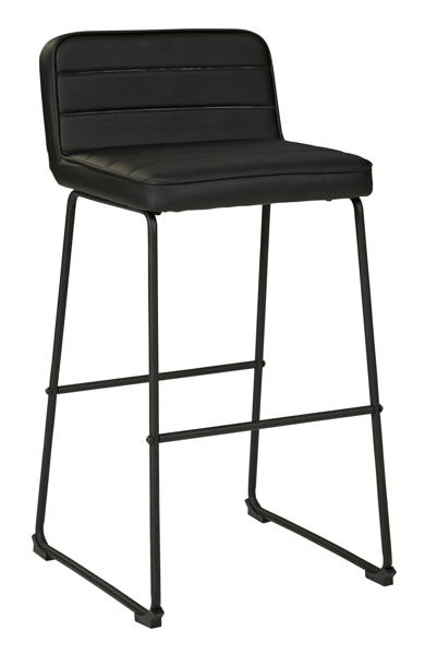 Picture of Nerison Black 30" Upholstered Barstool