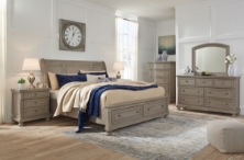 Picture of Lettner 6-Piece Sleigh Bedroom Set