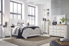Picture of Paxberry White 6 Piece Panel Bedroom Set