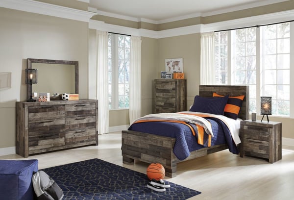 Picture of Derekson 6-Piece Youth Panel Bedroom Set