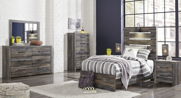 Picture of Drystan 6-Piece Youth Panel Bedroom Set