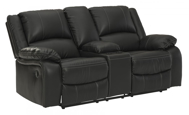 Picture of Calderwell Black Reclining Loveseat