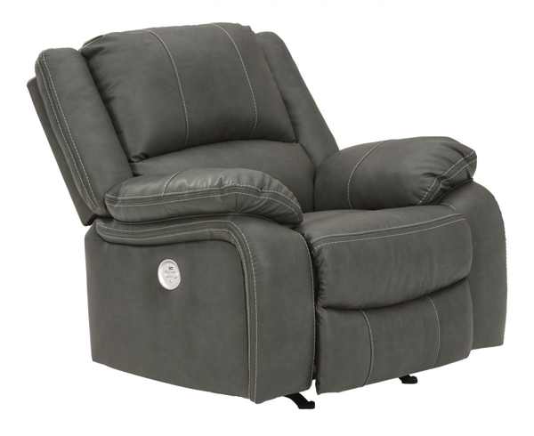 Picture of Calderwell Gray Power Rocker Recliner