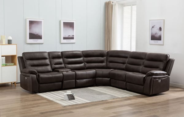 Picture of Conrad Chocolate Reclining Sectional