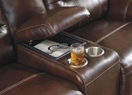 Picture of Catanzaro Leather Power Reclining Loveseat