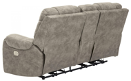 Picture of Yacolt Fog Power Reclining Loveseat With Console