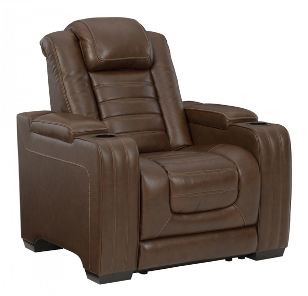 Picture of Backtrack Leather Power Recliner with Heat & Massage