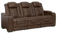 Picture of Backtrack Leather Power Reclining Sofa with Heat & Massage